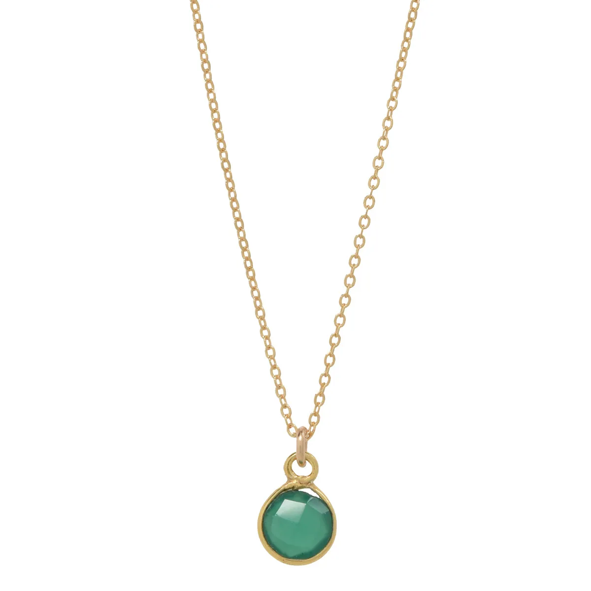 SALE - Tiny Bezel Stone Necklace (more colors)