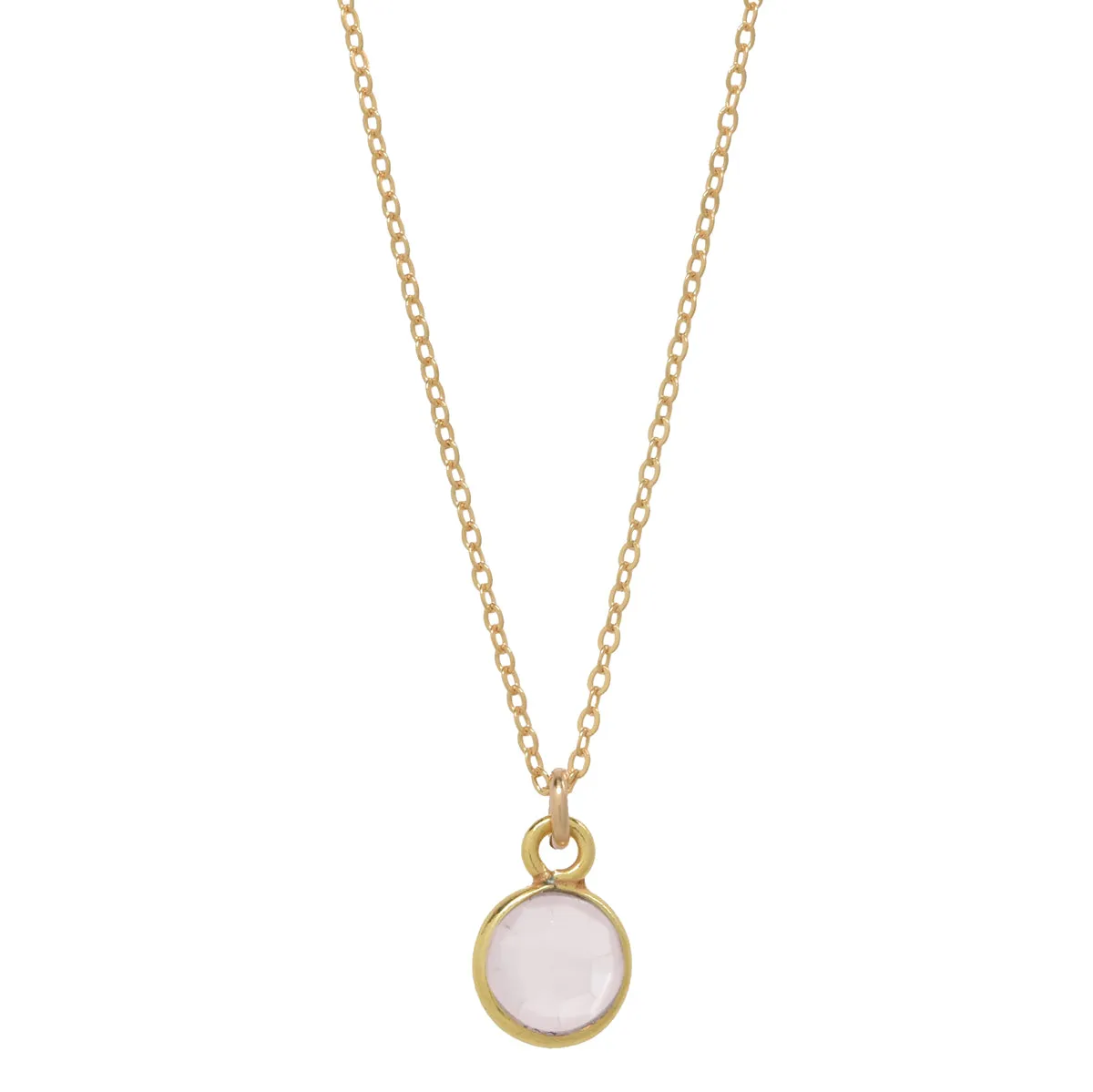 SALE - Tiny Bezel Stone Necklace (more colors)