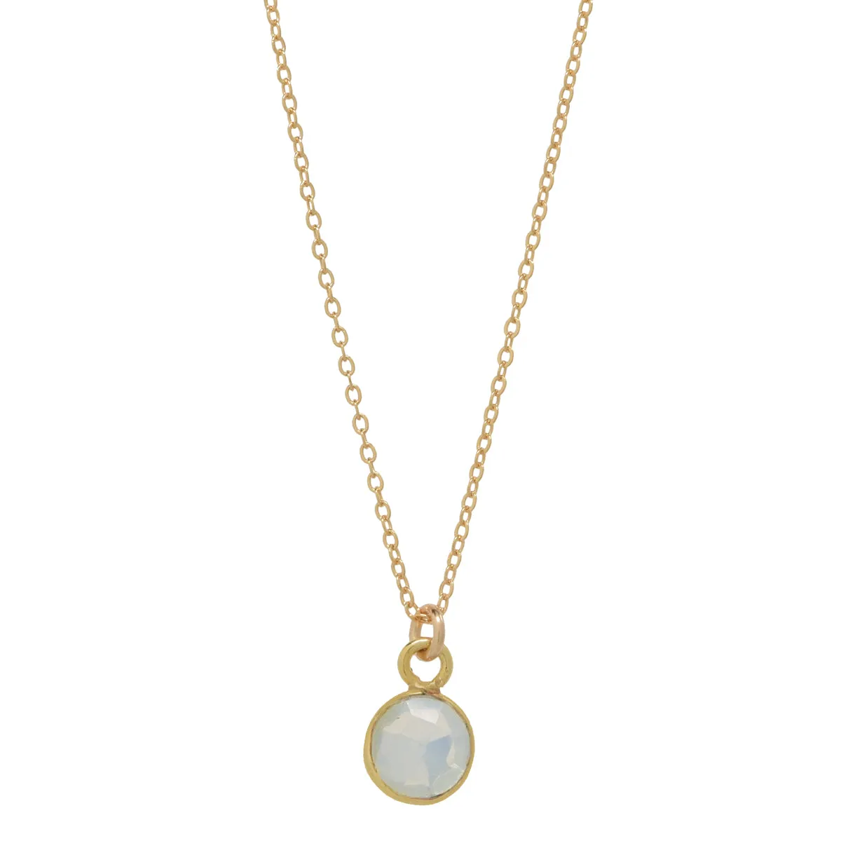 SALE - Tiny Bezel Stone Necklace (more colors)