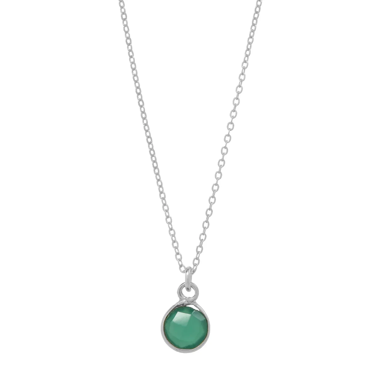 SALE - Tiny Bezel Stone Necklace (more colors)