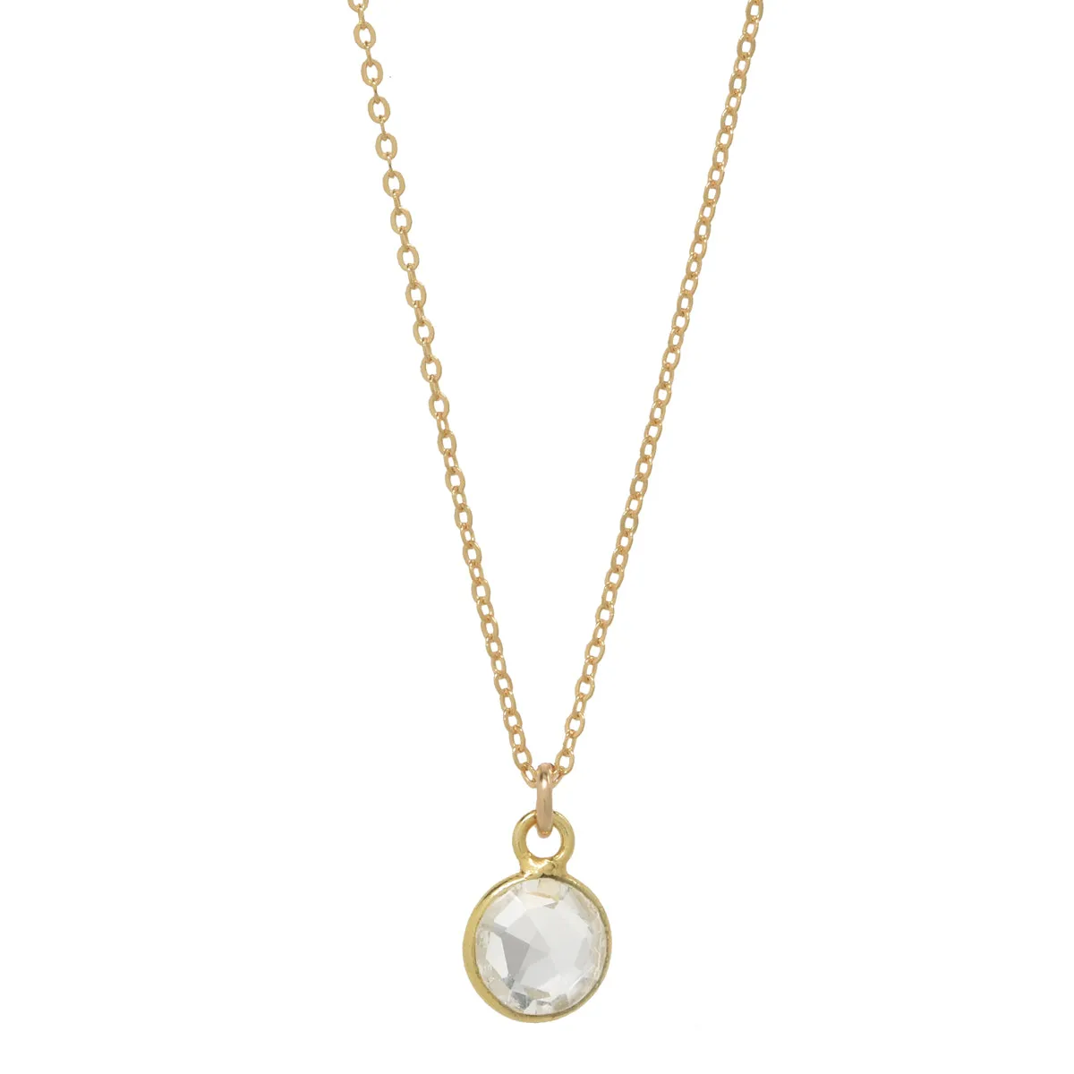 SALE - Tiny Bezel Stone Necklace (more colors)