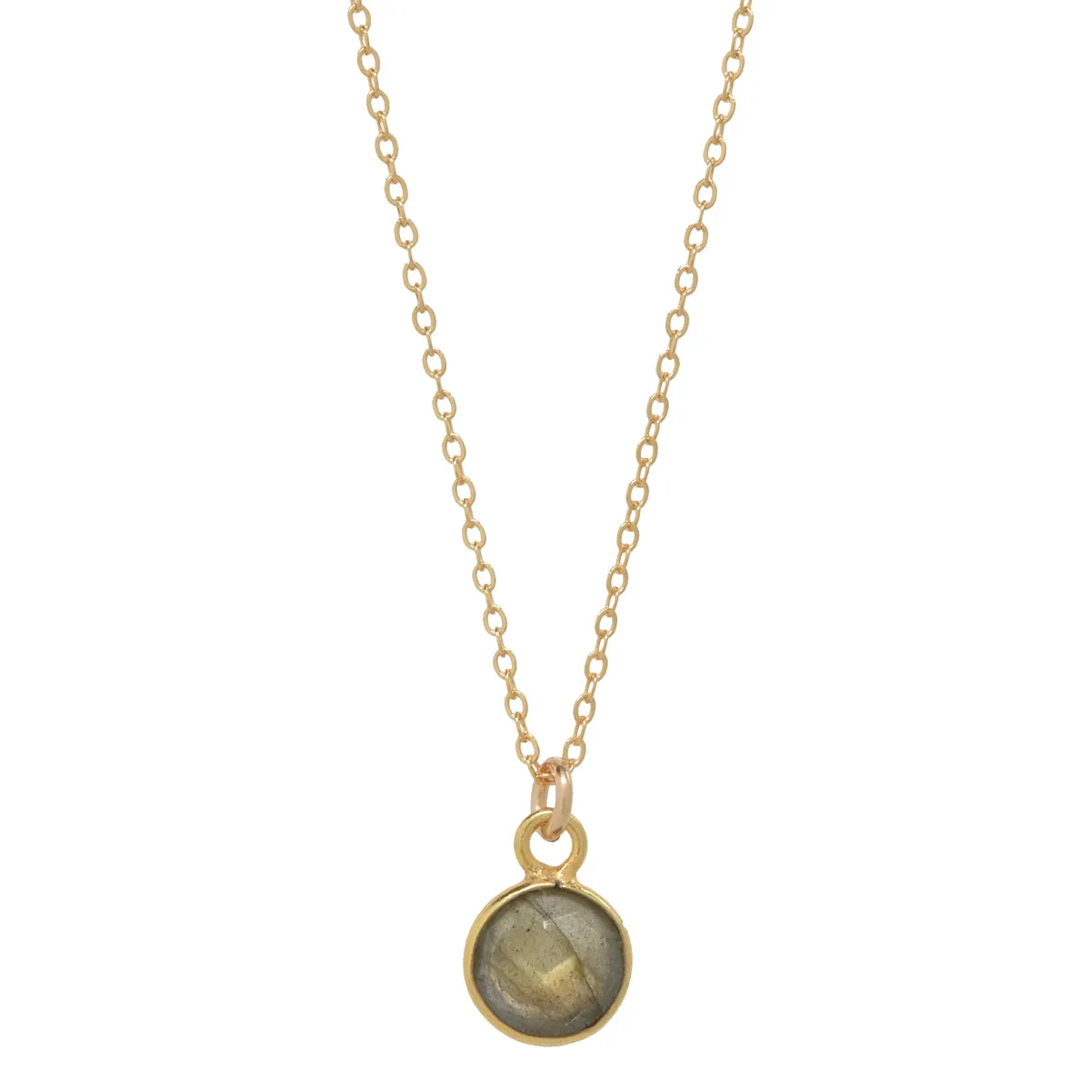 SALE - Tiny Bezel Stone Necklace (more colors)