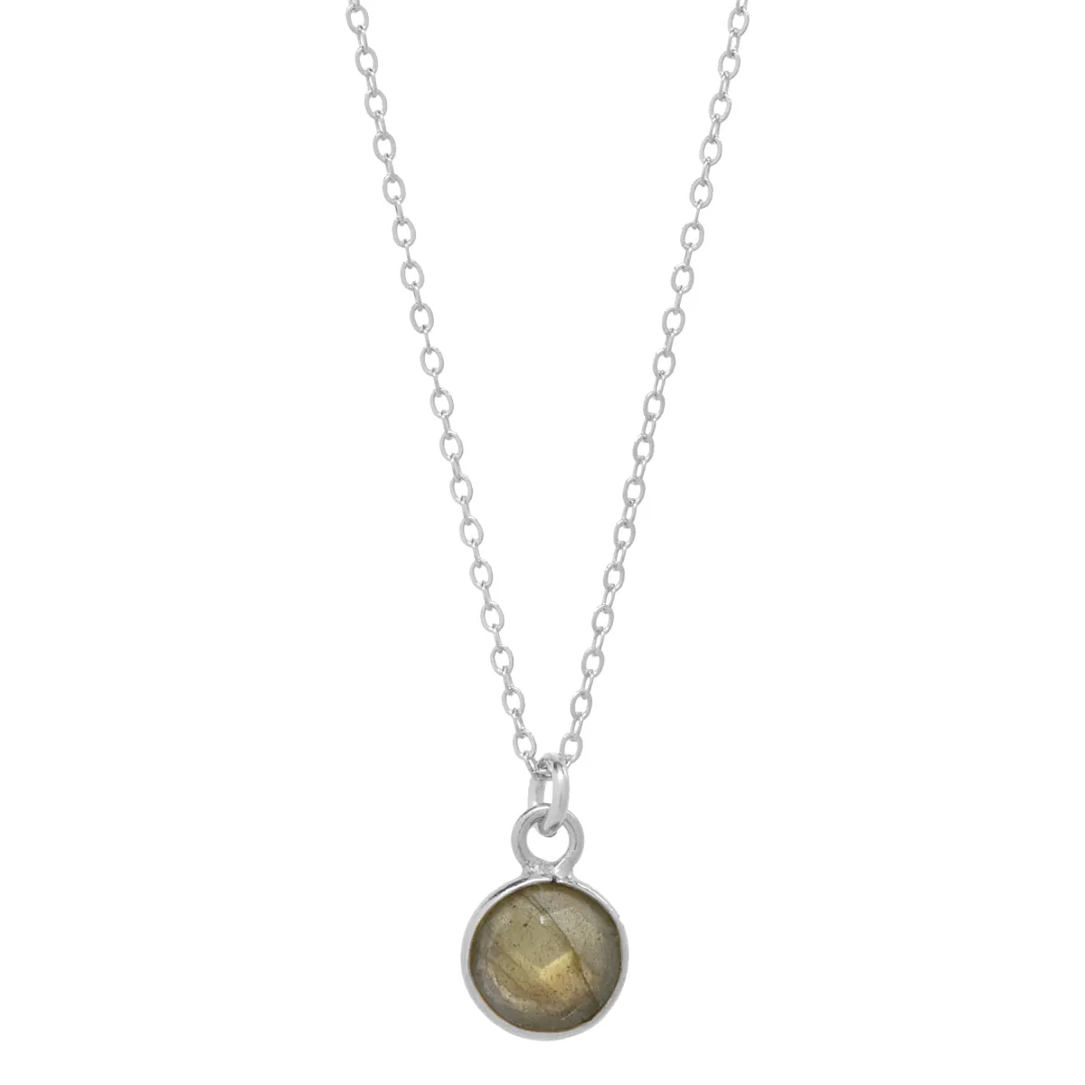 SALE - Tiny Bezel Stone Necklace (more colors)