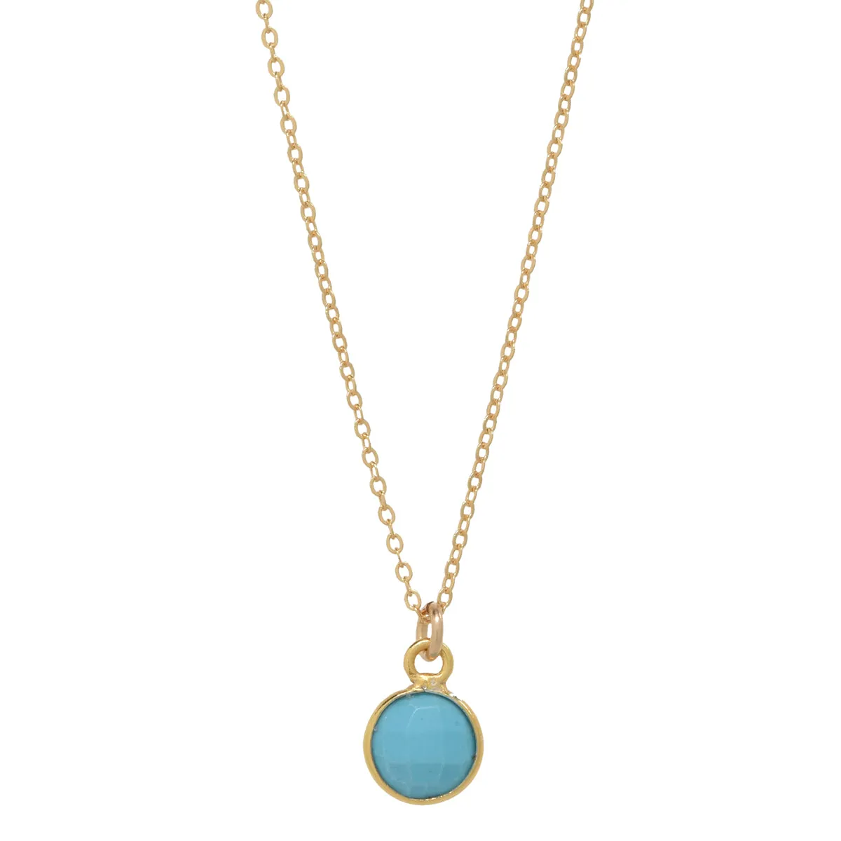 SALE - Tiny Bezel Stone Necklace (more colors)