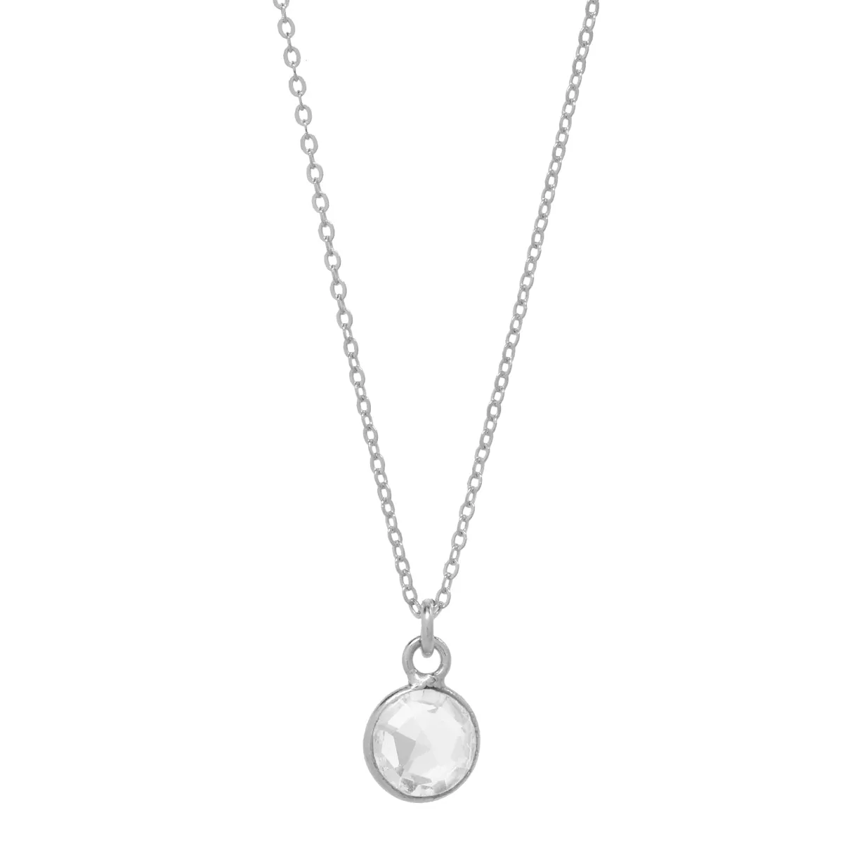 SALE - Tiny Bezel Stone Necklace (more colors)