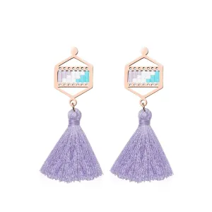 San Clemente | 18k Rose Gold | Boho Fringe Earrings