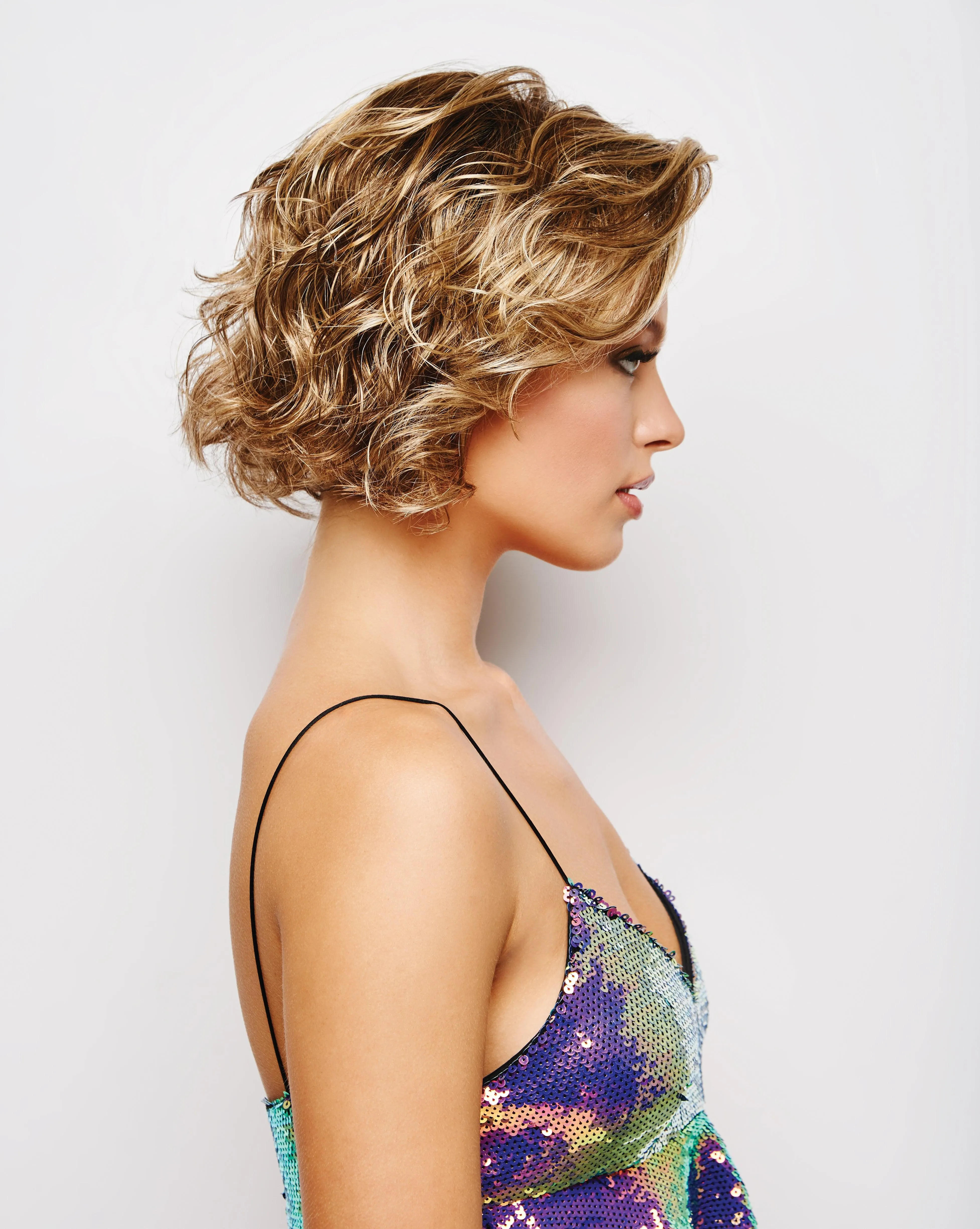 SCARLETT LF- WAVY BOB - lace front mono part
