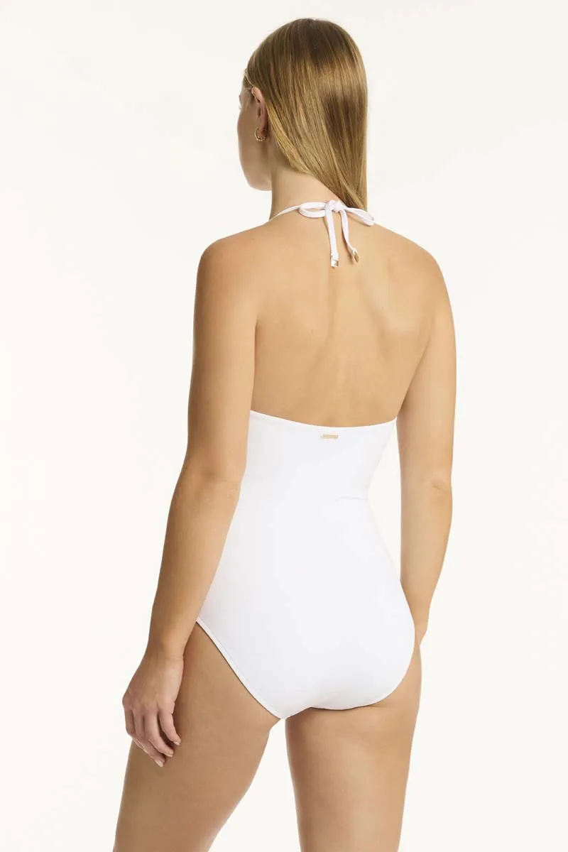 Sea Level Drift Longline Halter One Piece