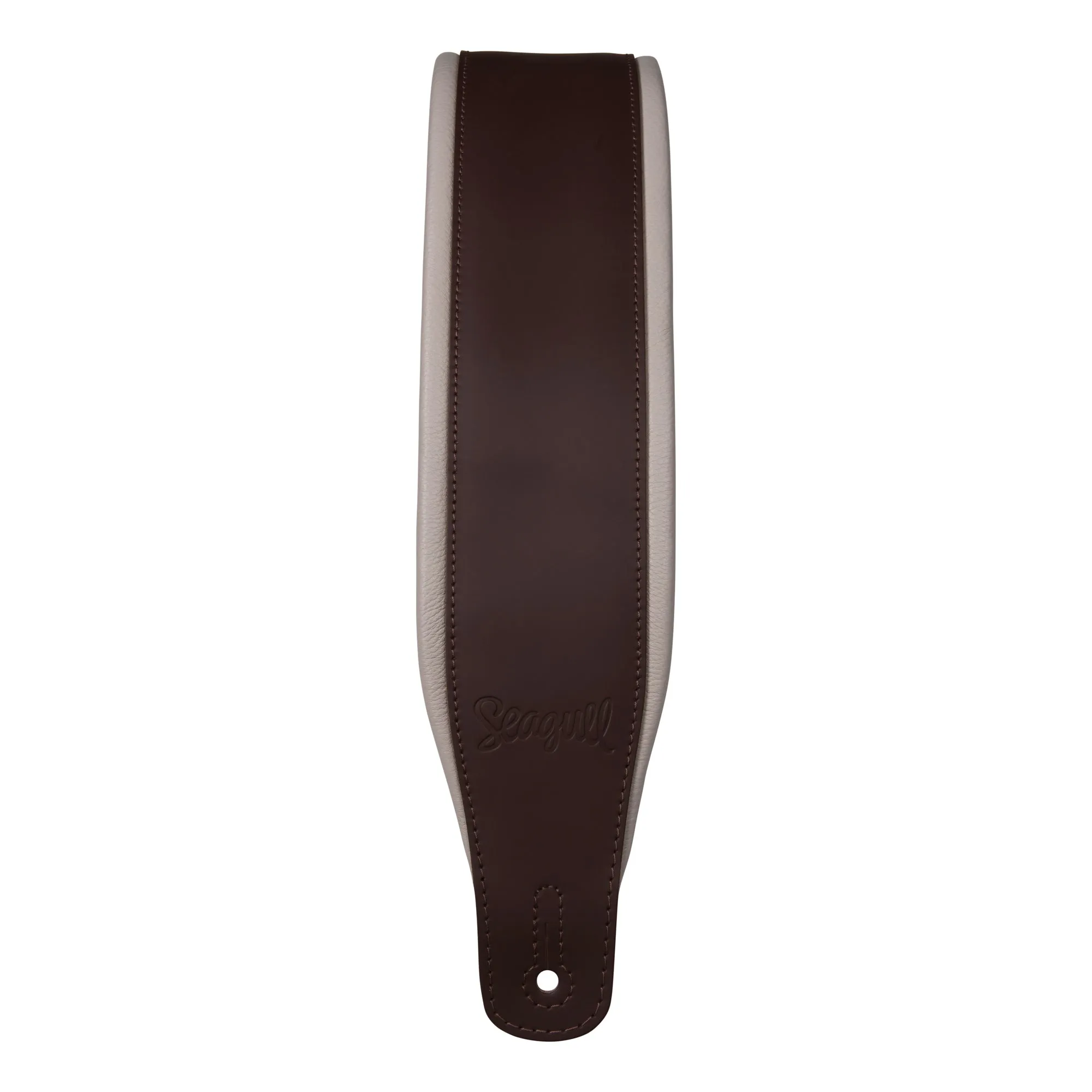 Seagull Two-Tone Brn/Crm Leather Padded Strap