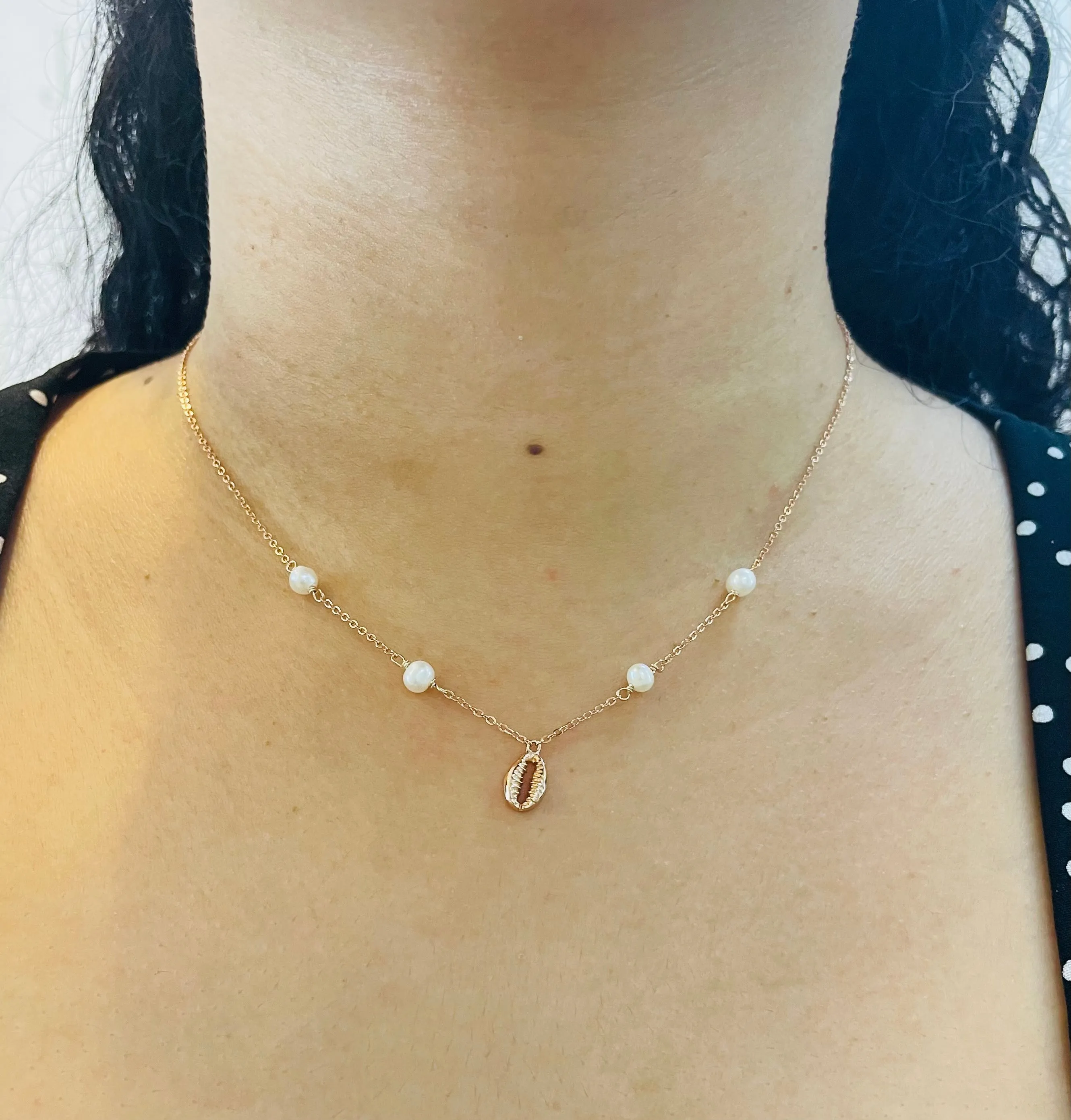 Seashell Pearls Necklace - 64790