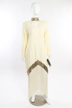 Sequin Fringe Drop Waist Dress