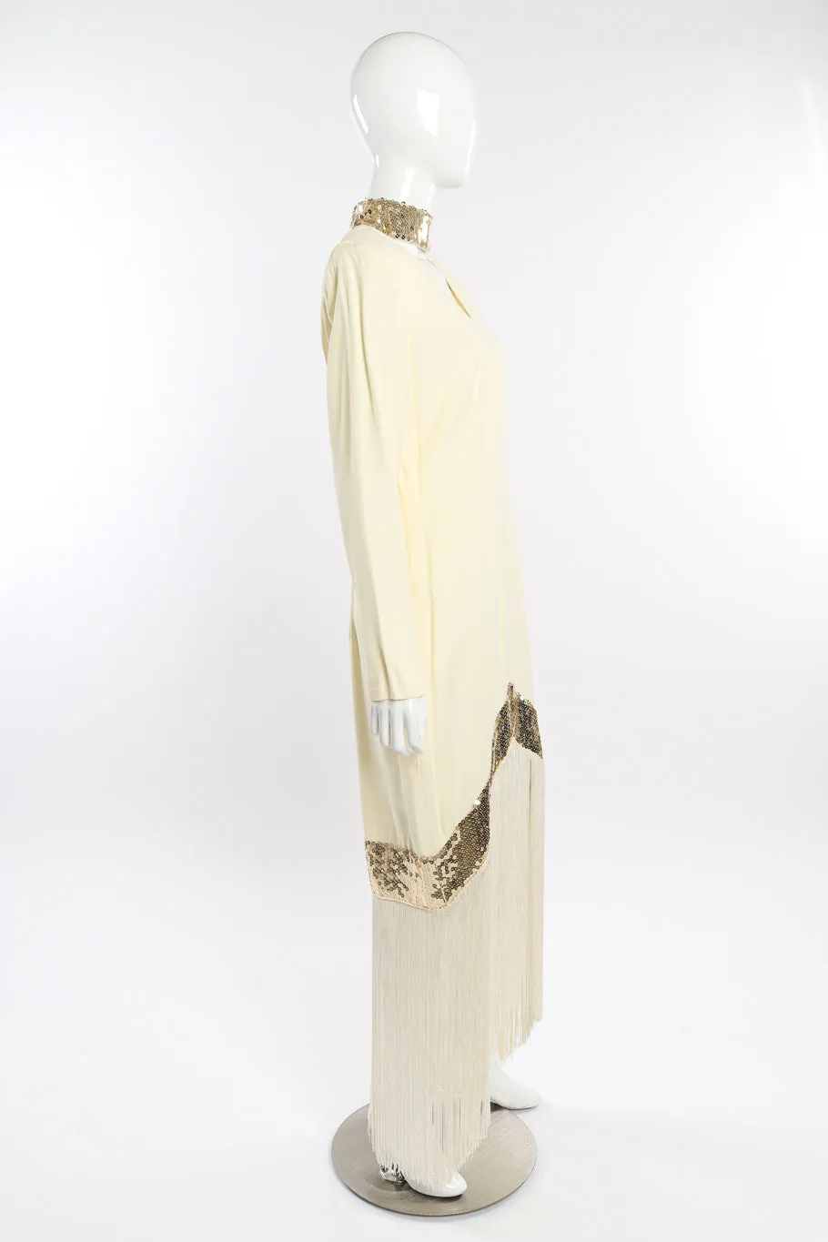 Sequin Fringe Drop Waist Dress