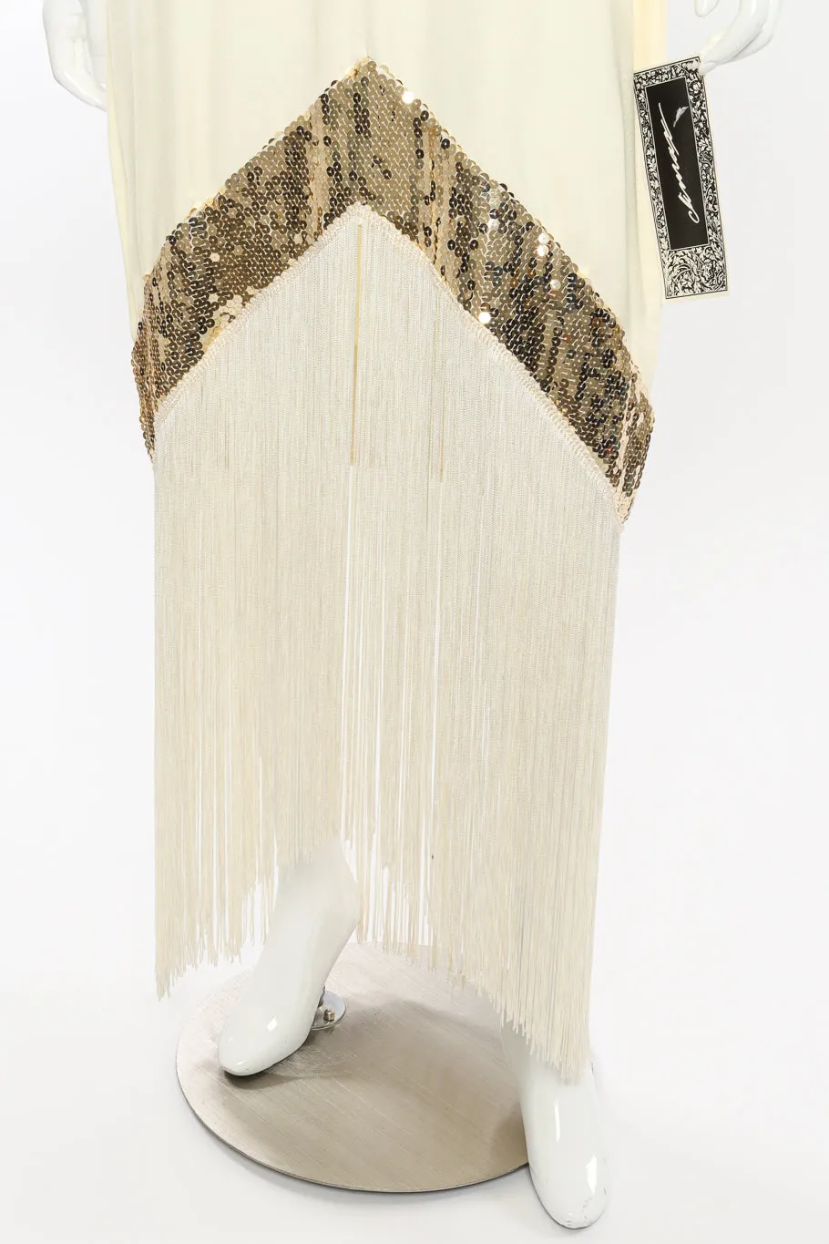 Sequin Fringe Drop Waist Dress
