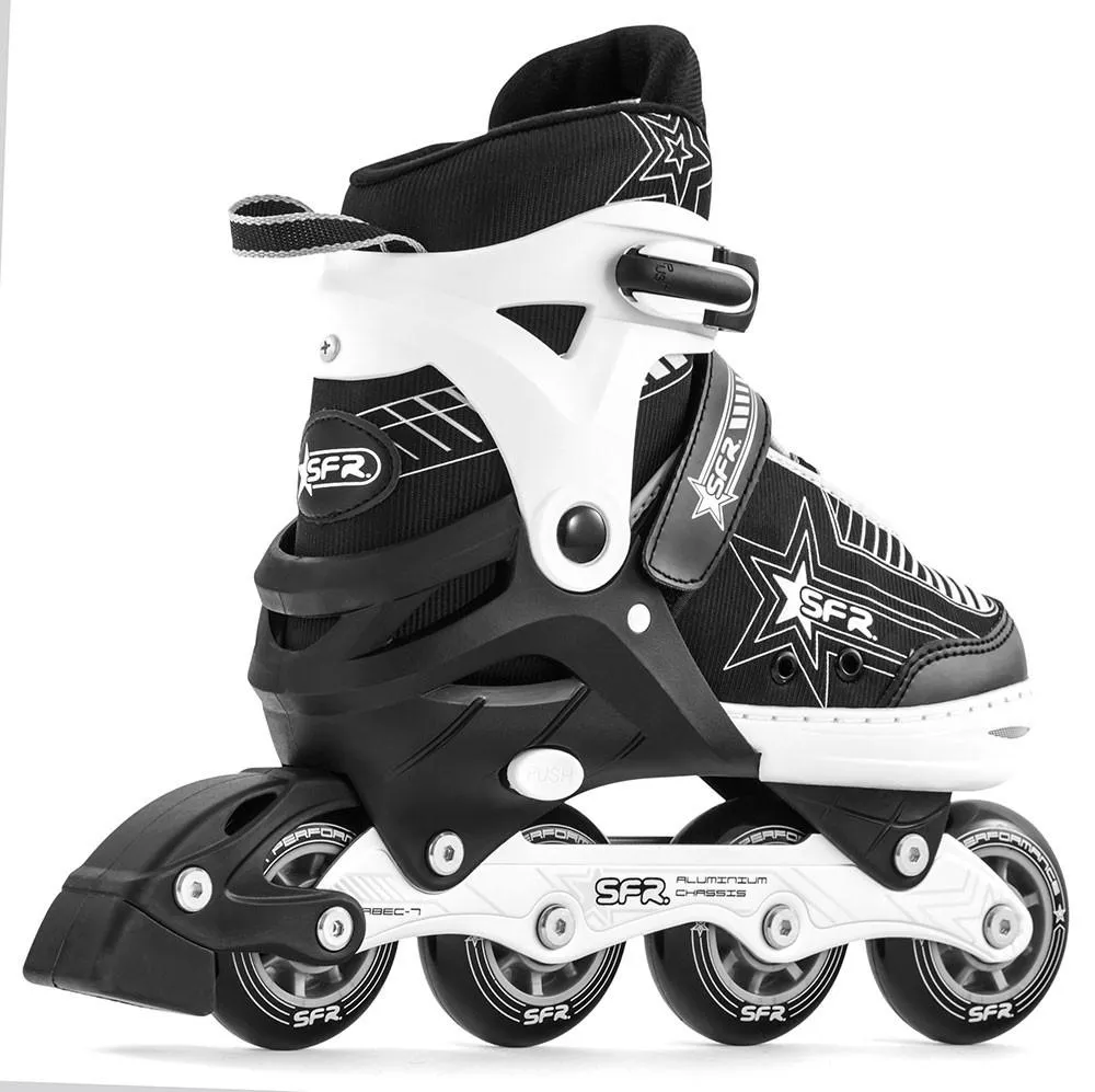 SFR Pulsar Kids Adjustable Inline Skates Silver