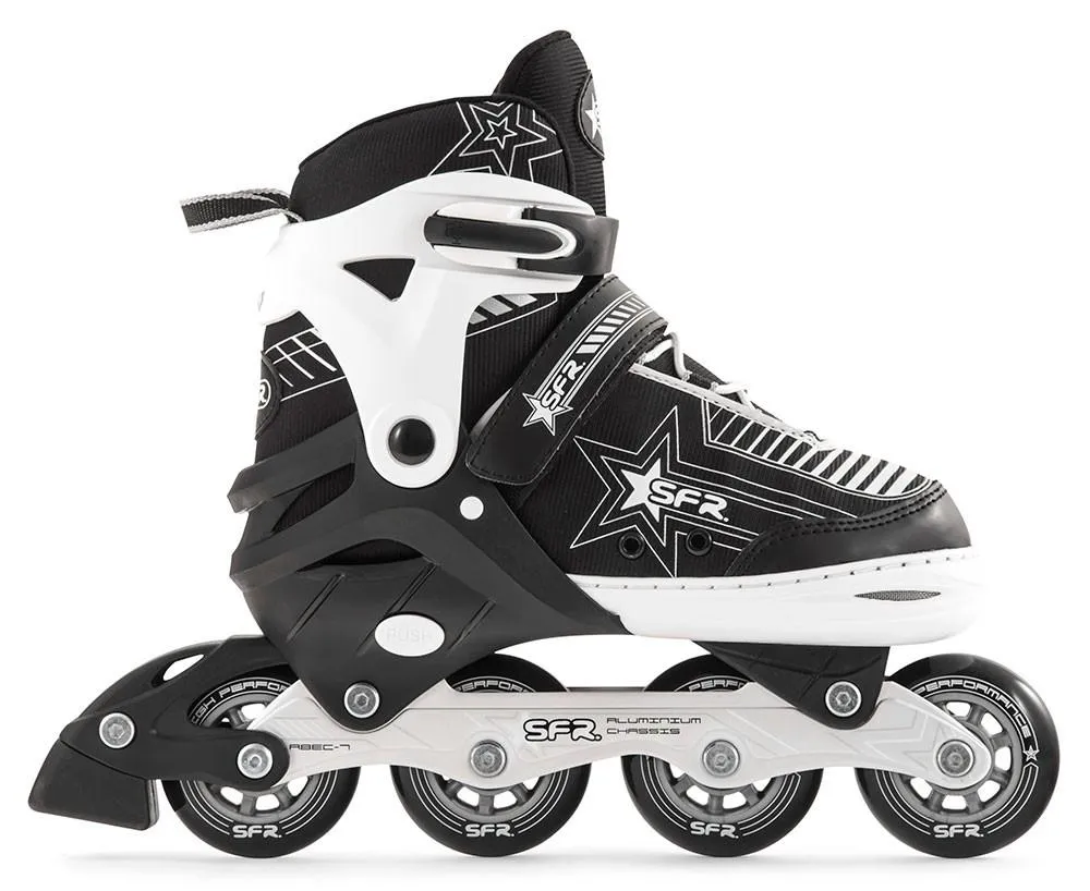 SFR Pulsar Kids Adjustable Inline Skates Silver