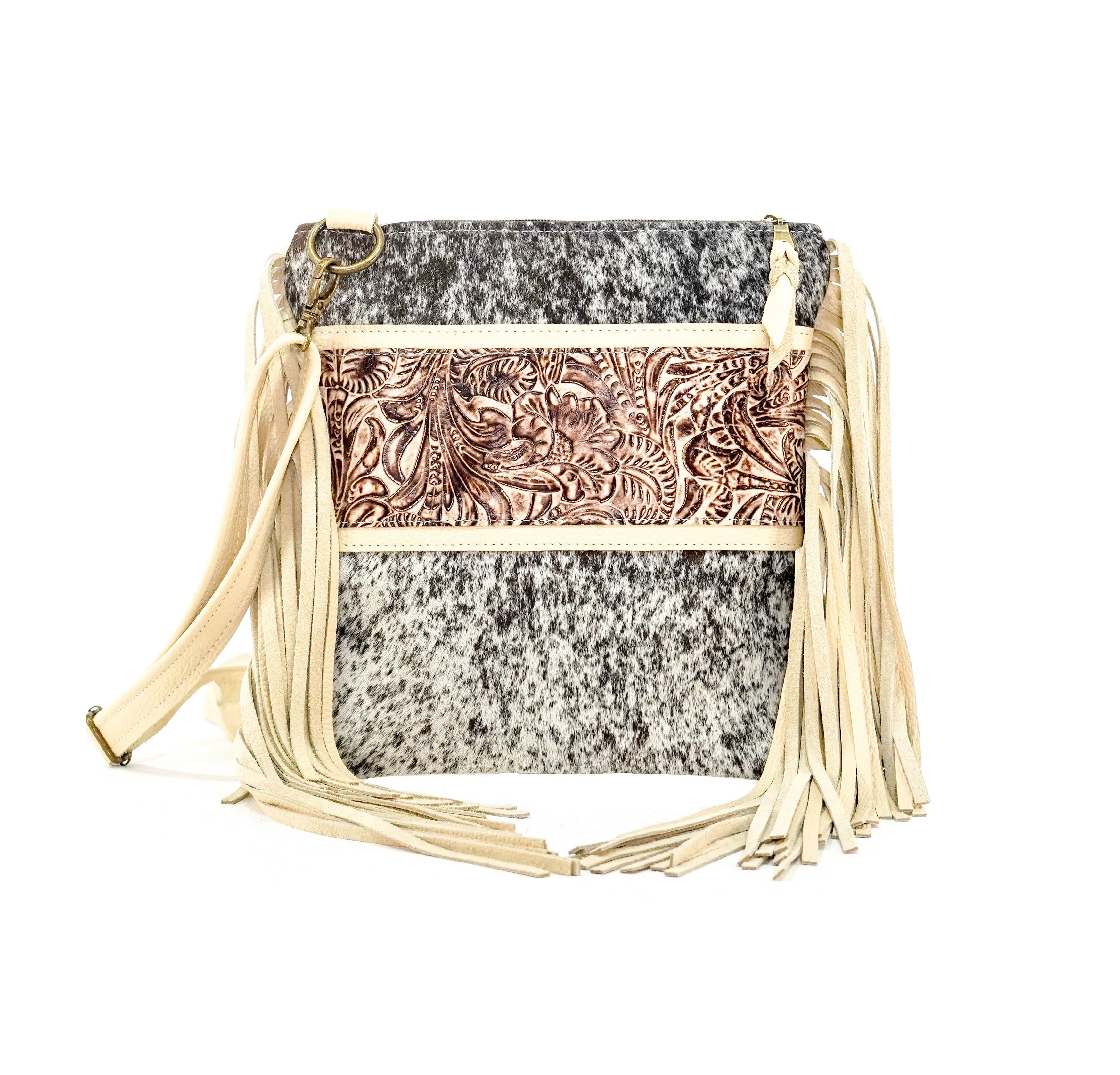 Shania - Black & White w/ Ivory & Brown Dallas Tool