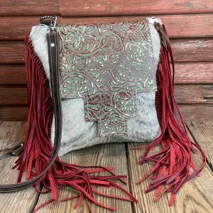 Shania - Grey Brindle w/ Cucumber Melon Tool Flap