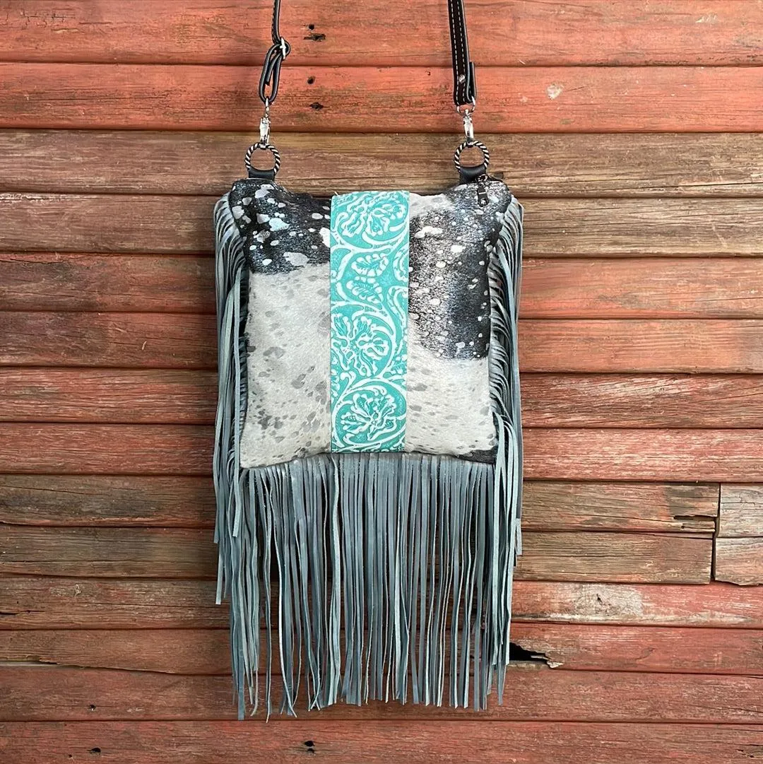 Shania - Silver Acid w/ Turquoise Sand Tool