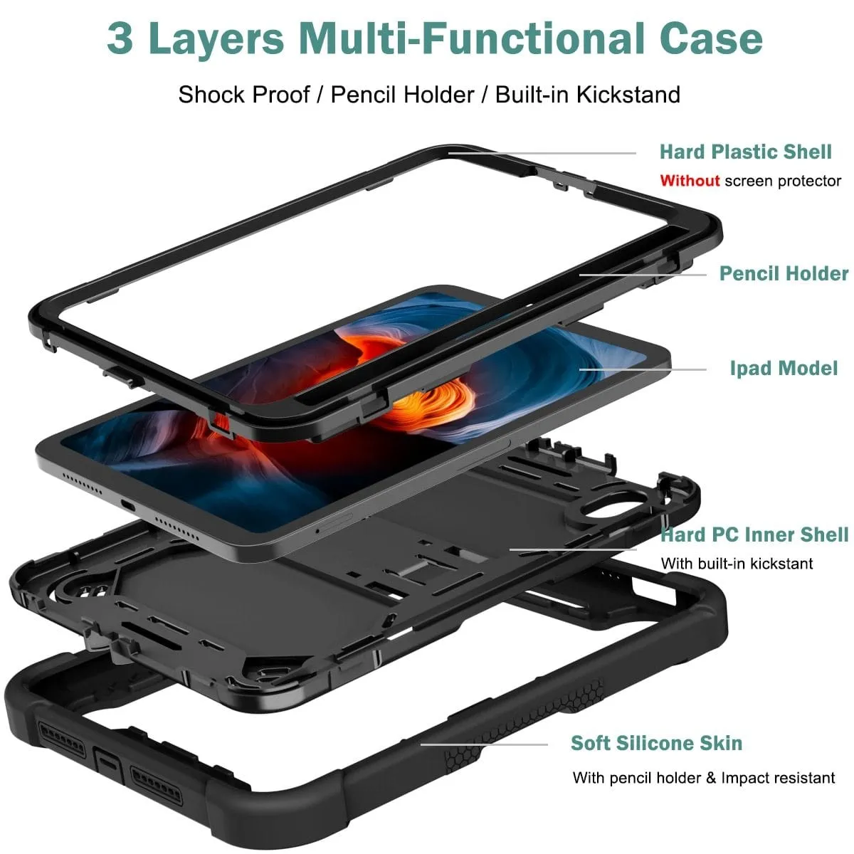 Shockproof Mini Tablet Case With Kickstand