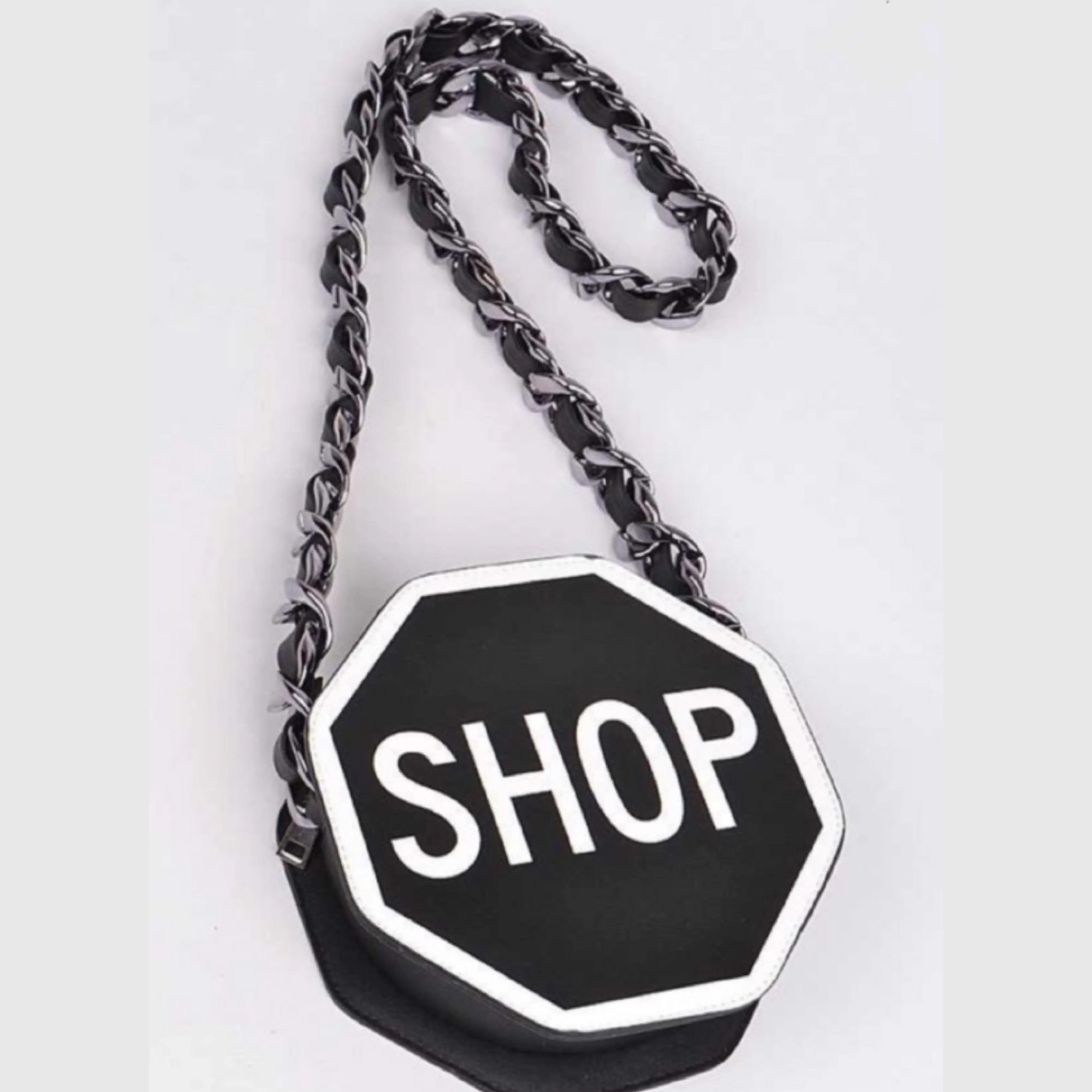 Shop Sign Crossbody Handbag