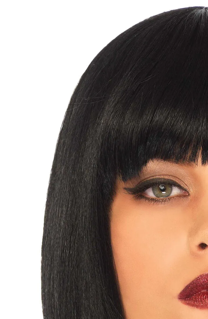 Short black bob wig