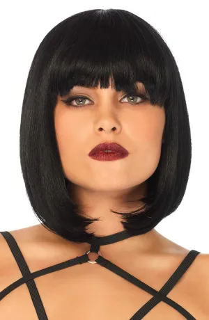Short black bob wig