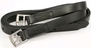 Showcraft Synthetic Stirrup Leathers Black