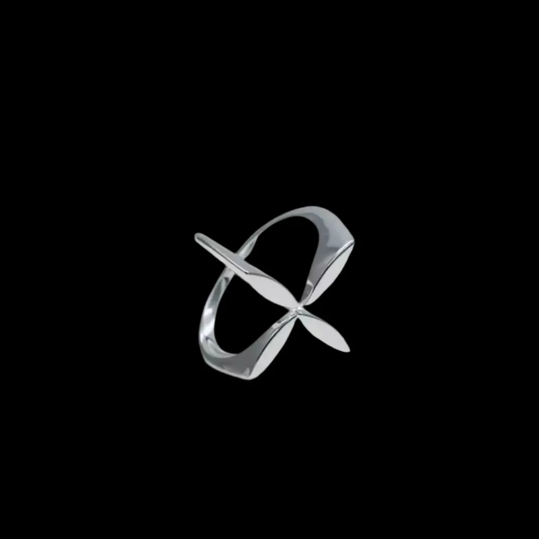 Silver Adjustable Petal Ring