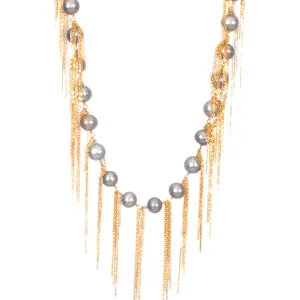 Silver Fringe 31" Necklace