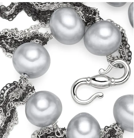 Silver Fringe 62" Necklace
