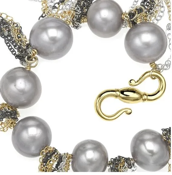 Silver Fringe 62" Necklace