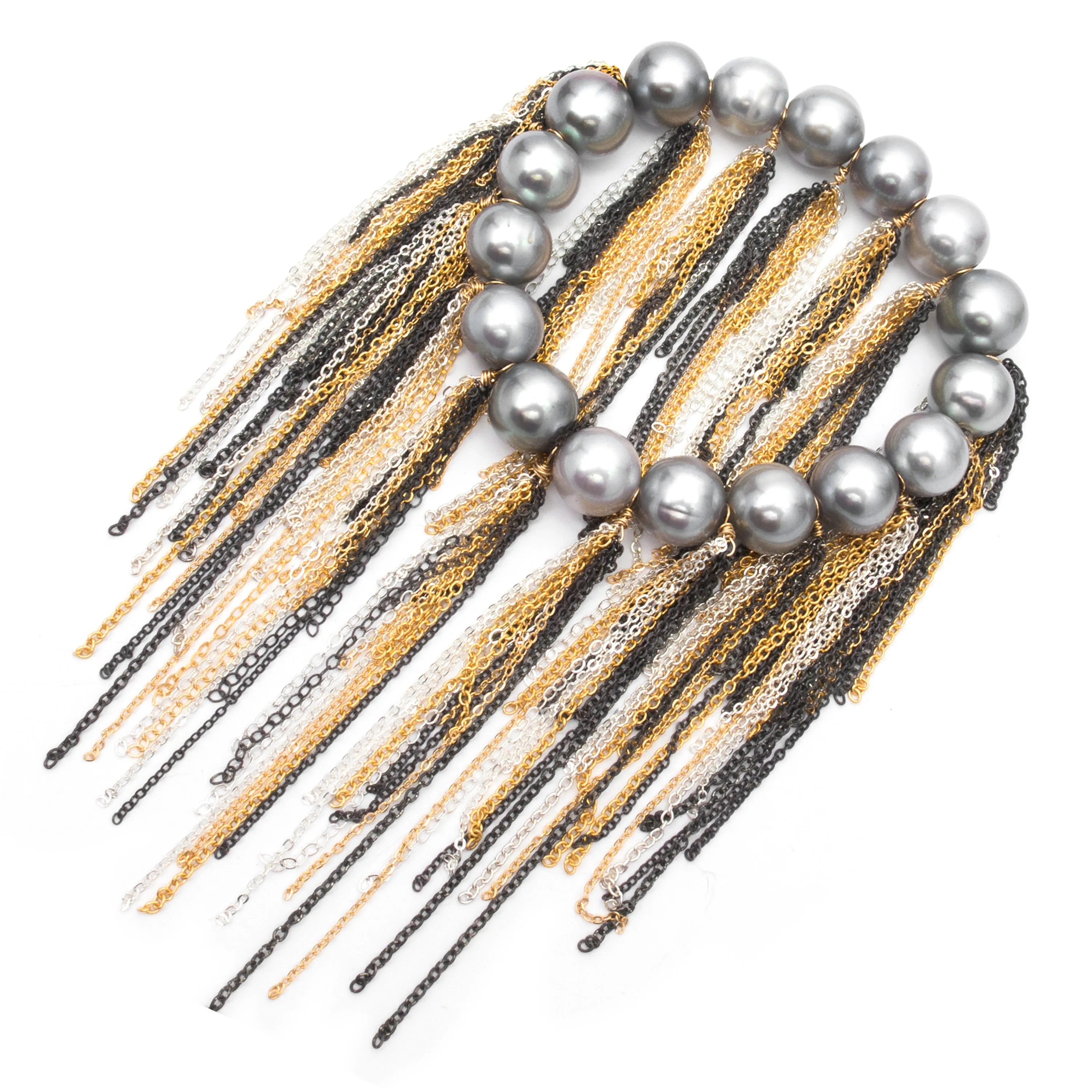 Silver Fringe Bracelet