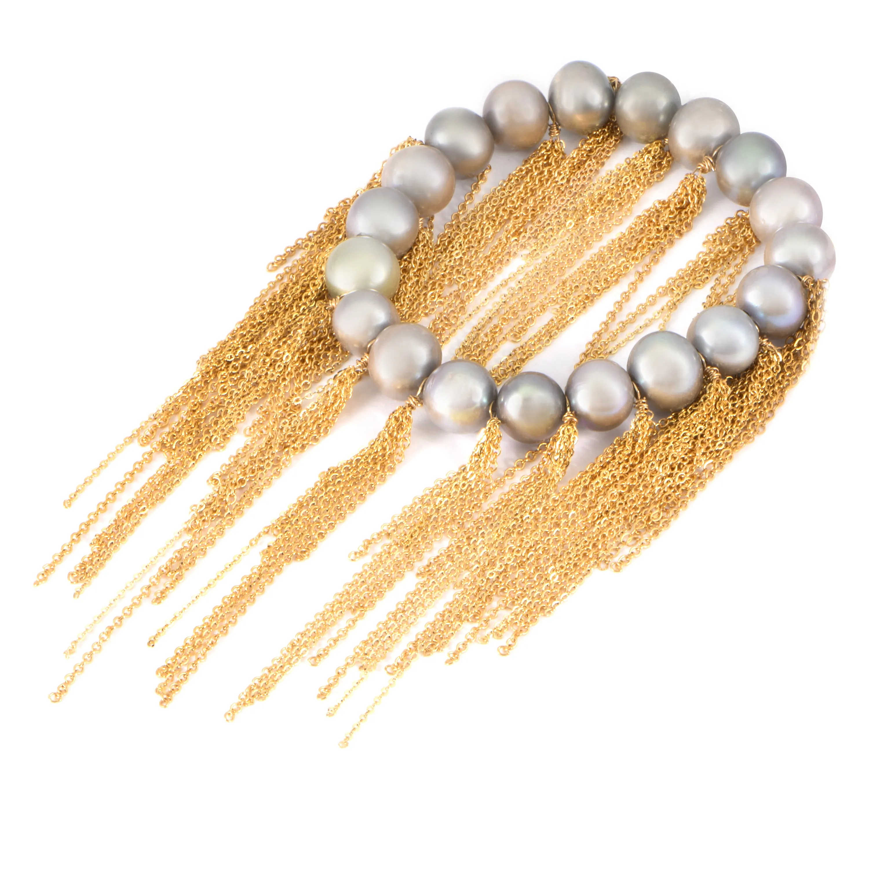 Silver Fringe Bracelet