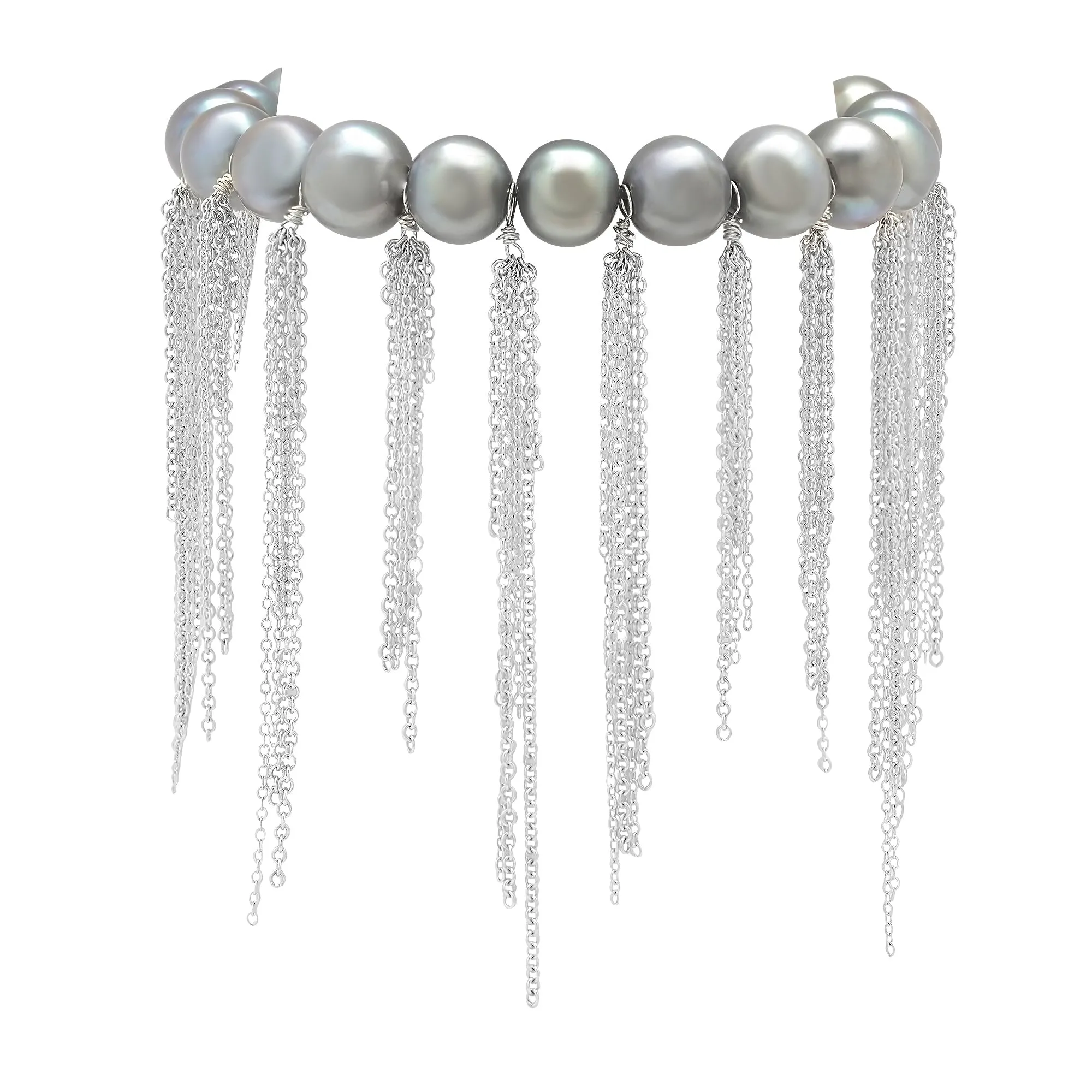 Silver Fringe Bracelet