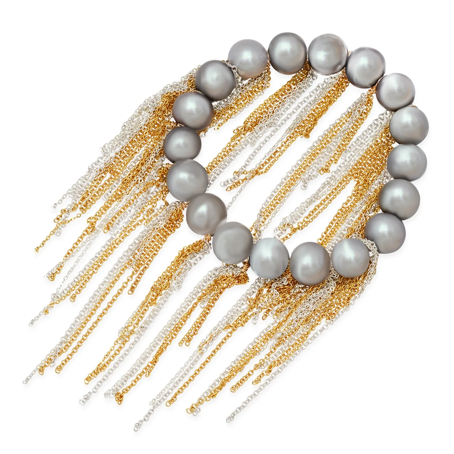 Silver Fringe Bracelet