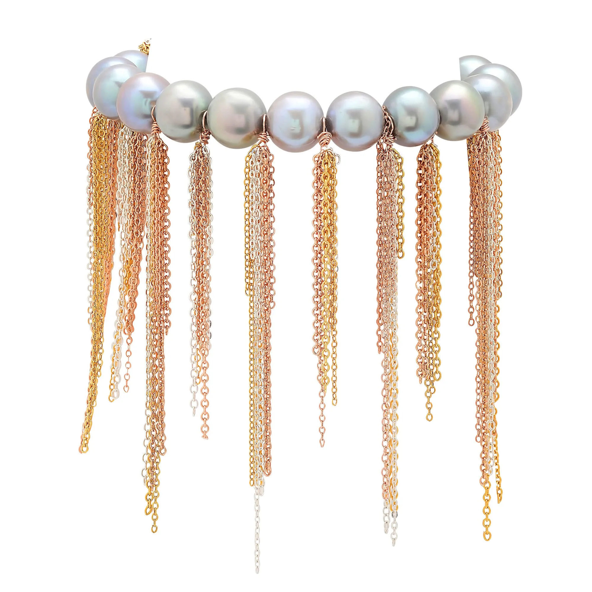 Silver Fringe Bracelet
