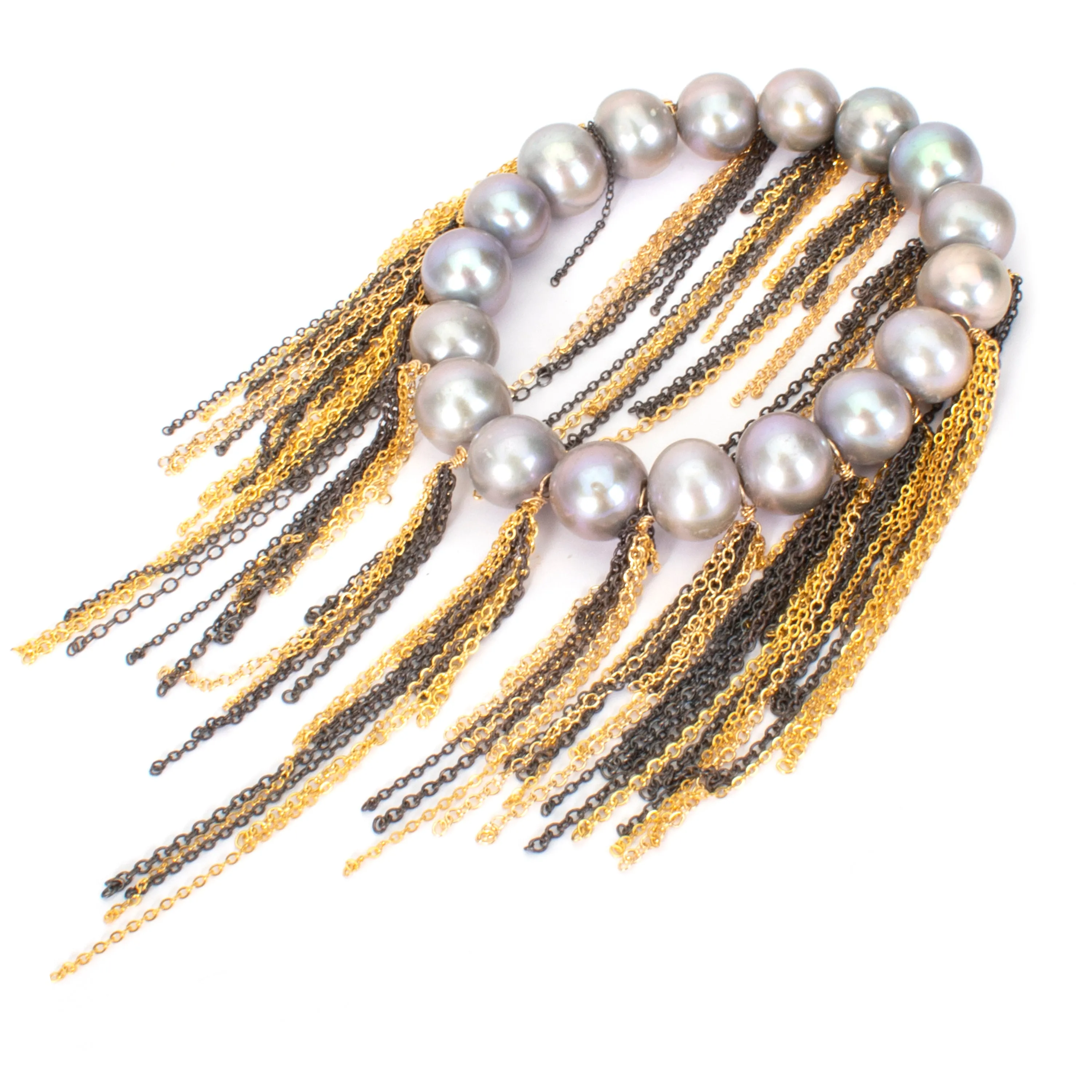 Silver Fringe Bracelet