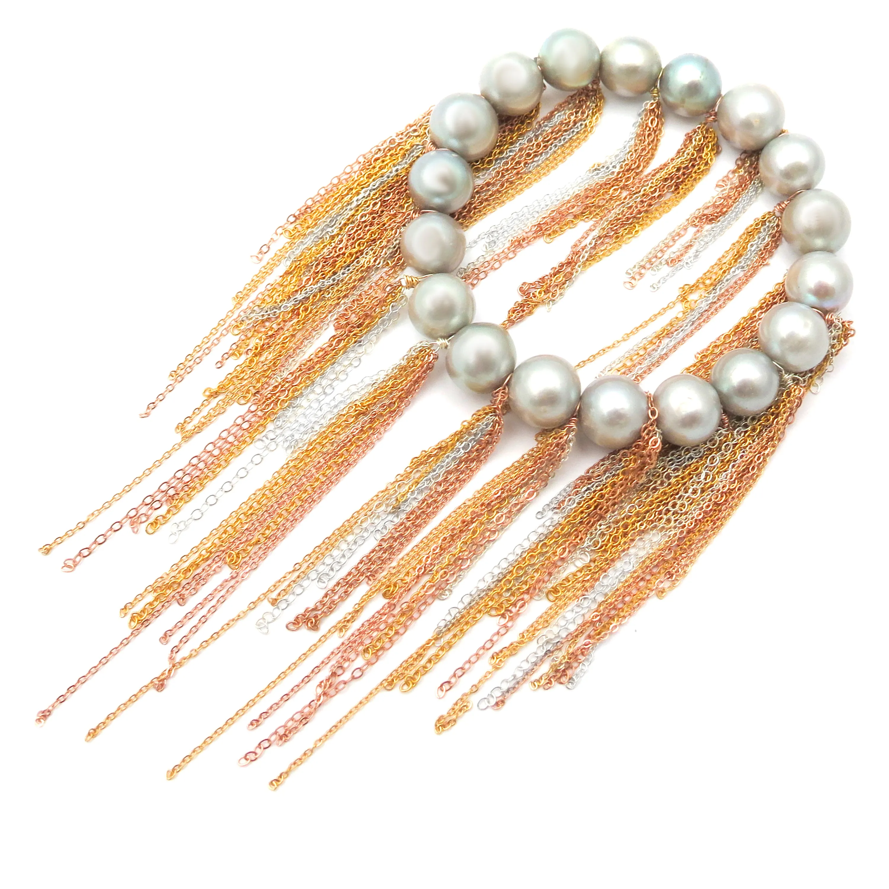 Silver Fringe Bracelet