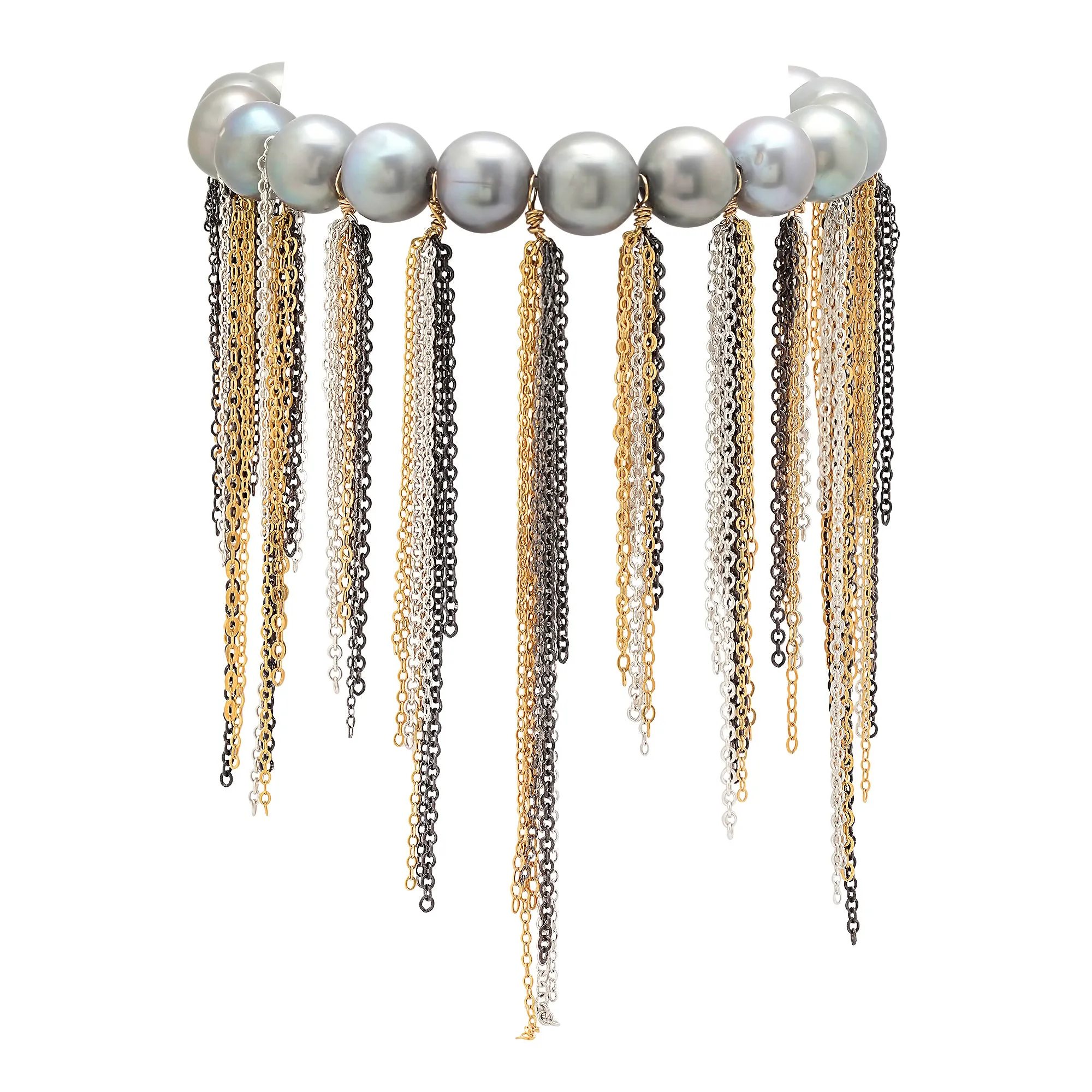 Silver Fringe Bracelet