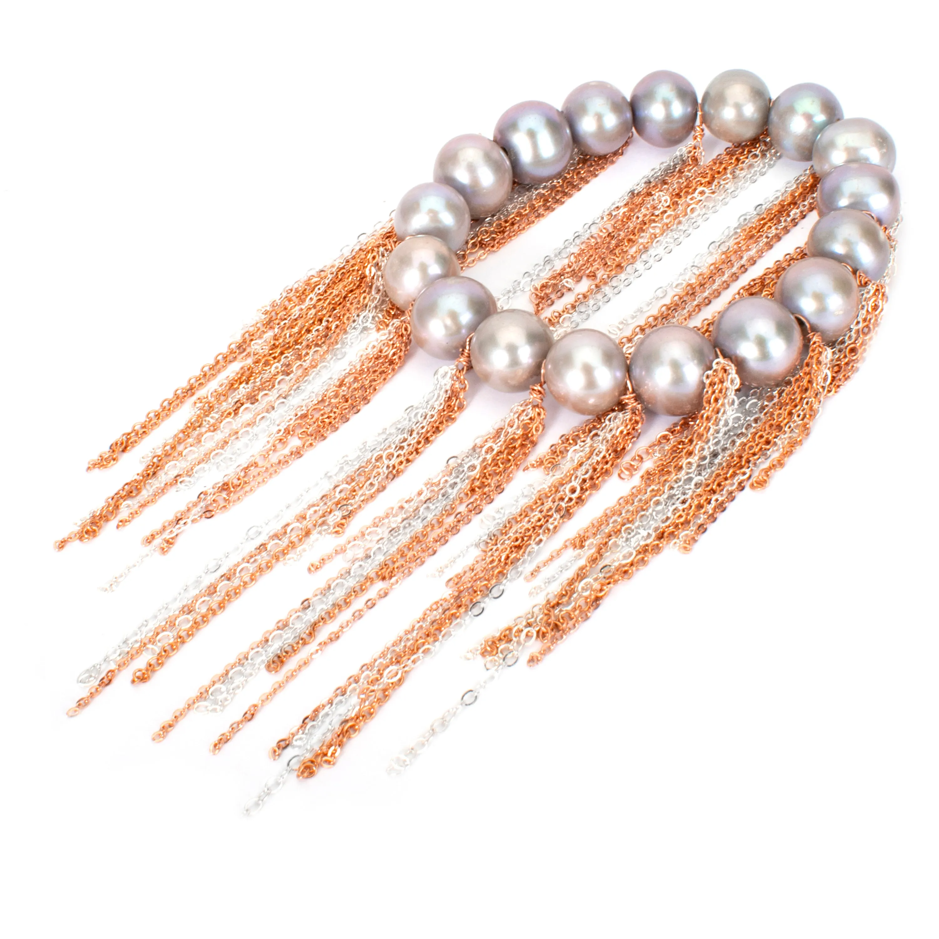 Silver Fringe Bracelet