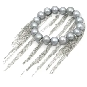 Silver Fringe Bracelet