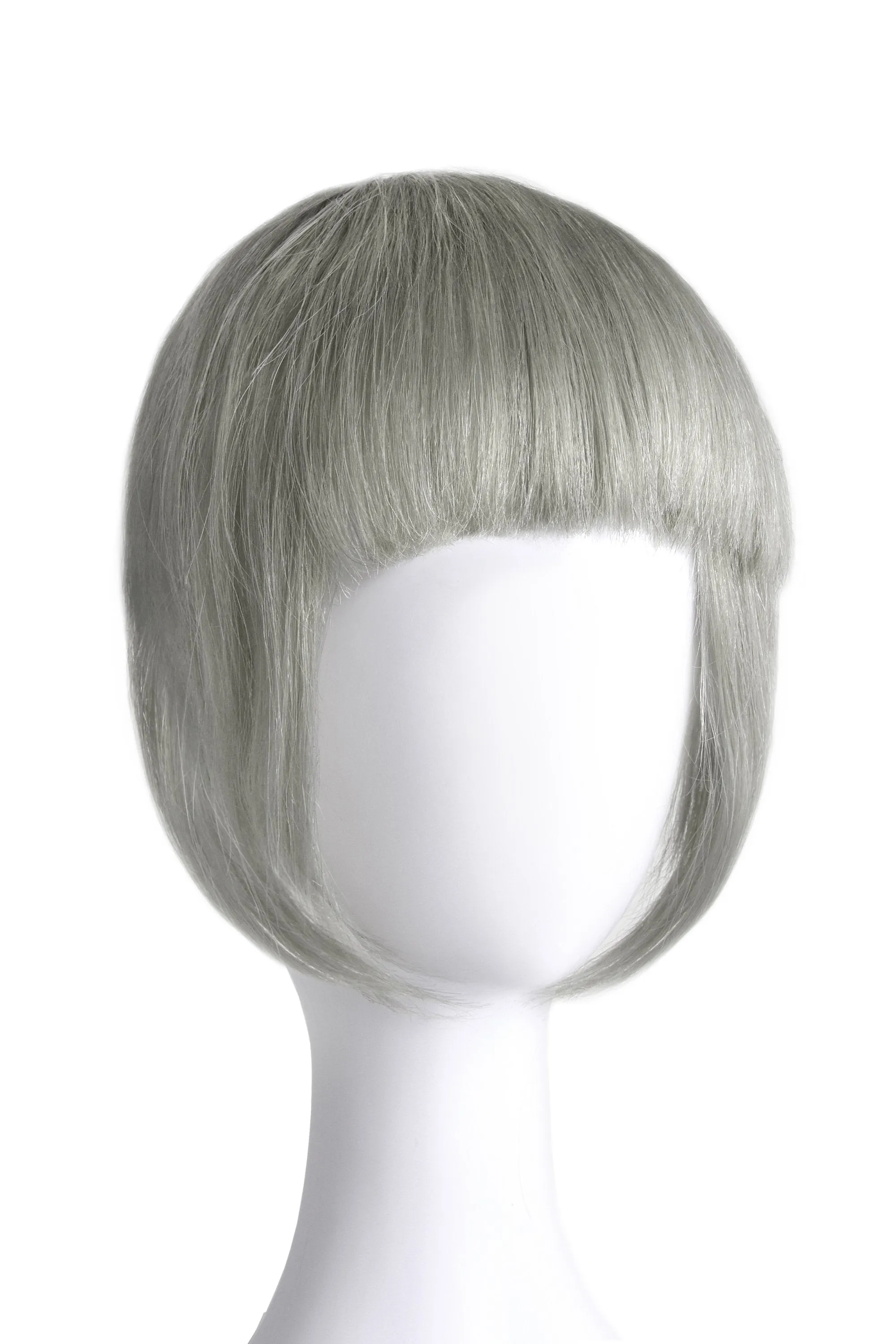 Silver/Grey Clip In Fringe