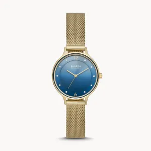 SKAGEN  ANITA LILLE GOLD STAINLESS STEEL WOMENS WATCH