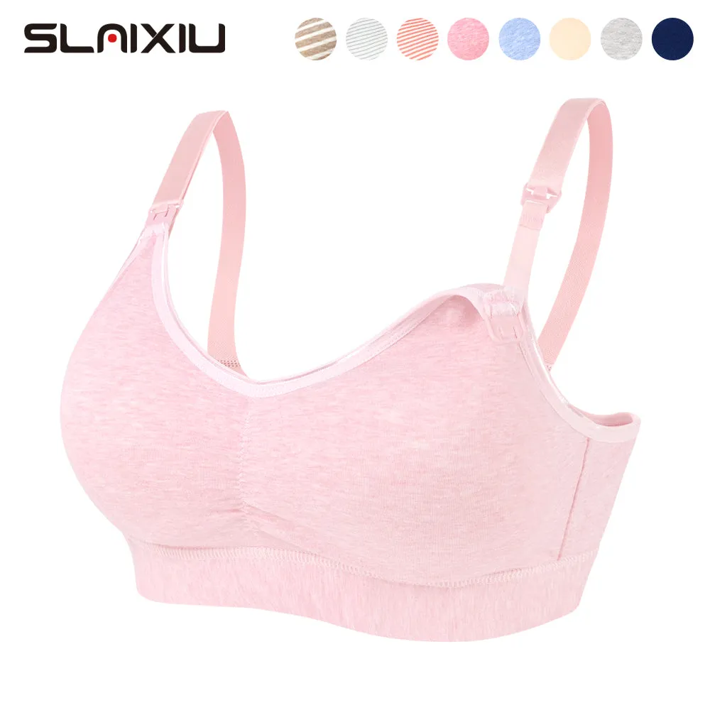 SLAIXIU Nursing Bra Maternity Pregnancy Breast Feeding Bras For Women BraMaternity Panties Underwear Panties Set Sports Nursing