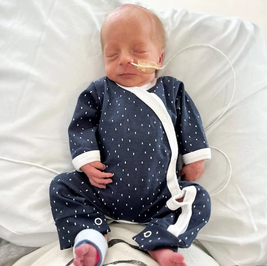 Sleepsuit for Premature & Tiny Babies, Midnight Snow