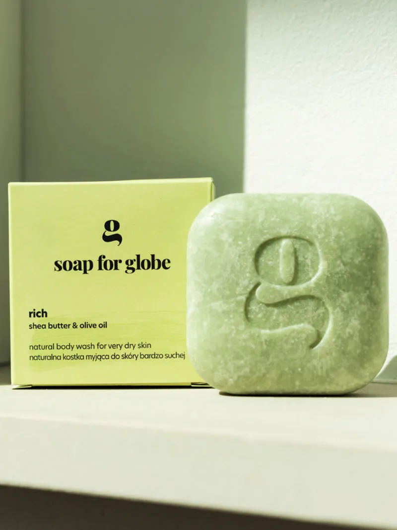 Soap For Globe, kostka myjąca do skóry suchej RICH