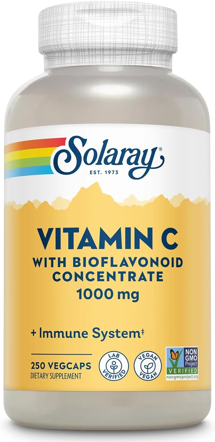 Solaray Vitamin C With Bioflavonoid Concentrate, 1, 000 Mg, 250 VegCaps