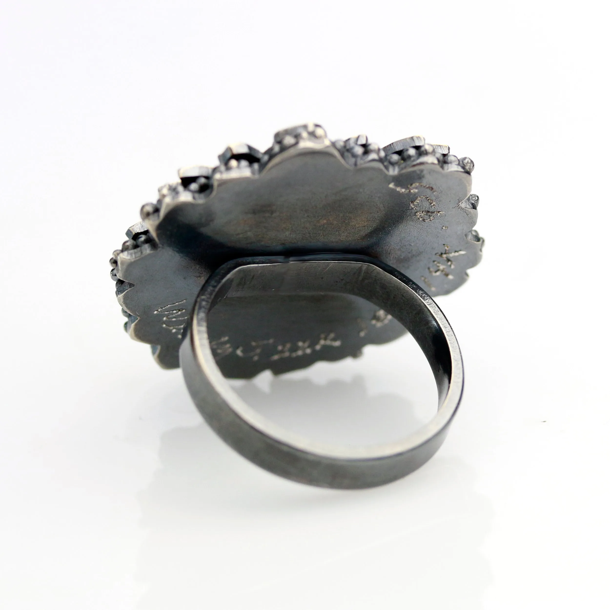 Sold! Rose and Gold Pipe Opal Daisy Ring. Size 8 1 /4.