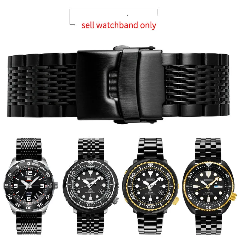 Solid Stainless Steel Watch Straps - Straight End