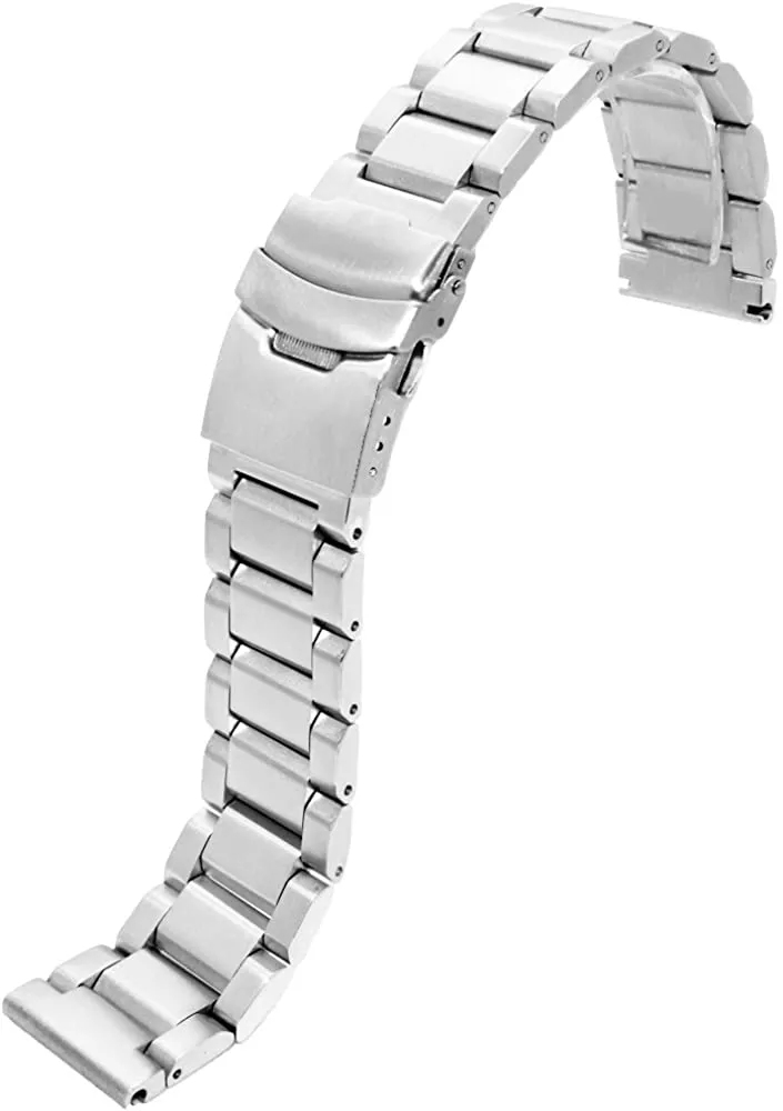 Solid Stainless Steel Watch Straps - Straight End